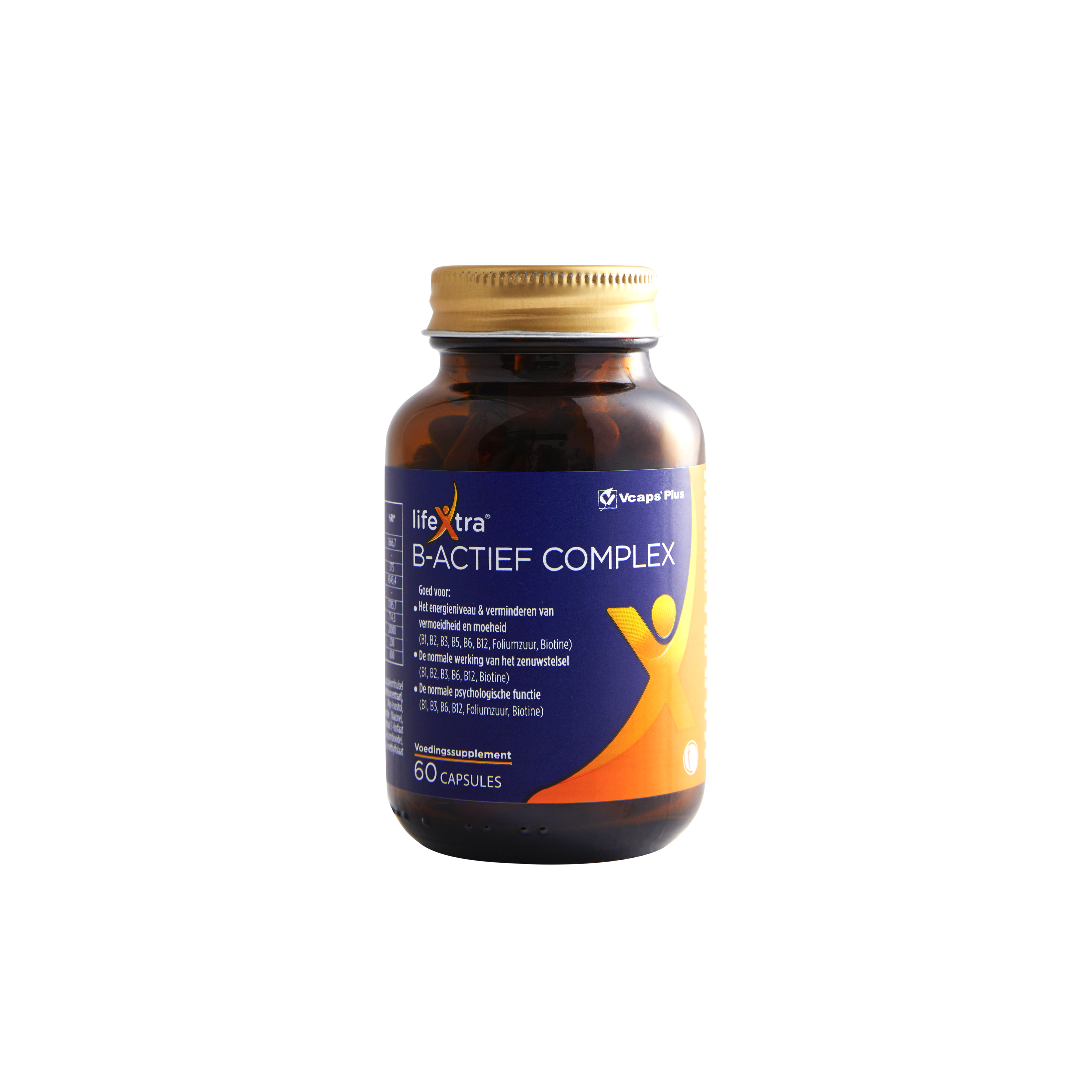 Lifextra B-Actief Complex vitamin supplement bottle on white background