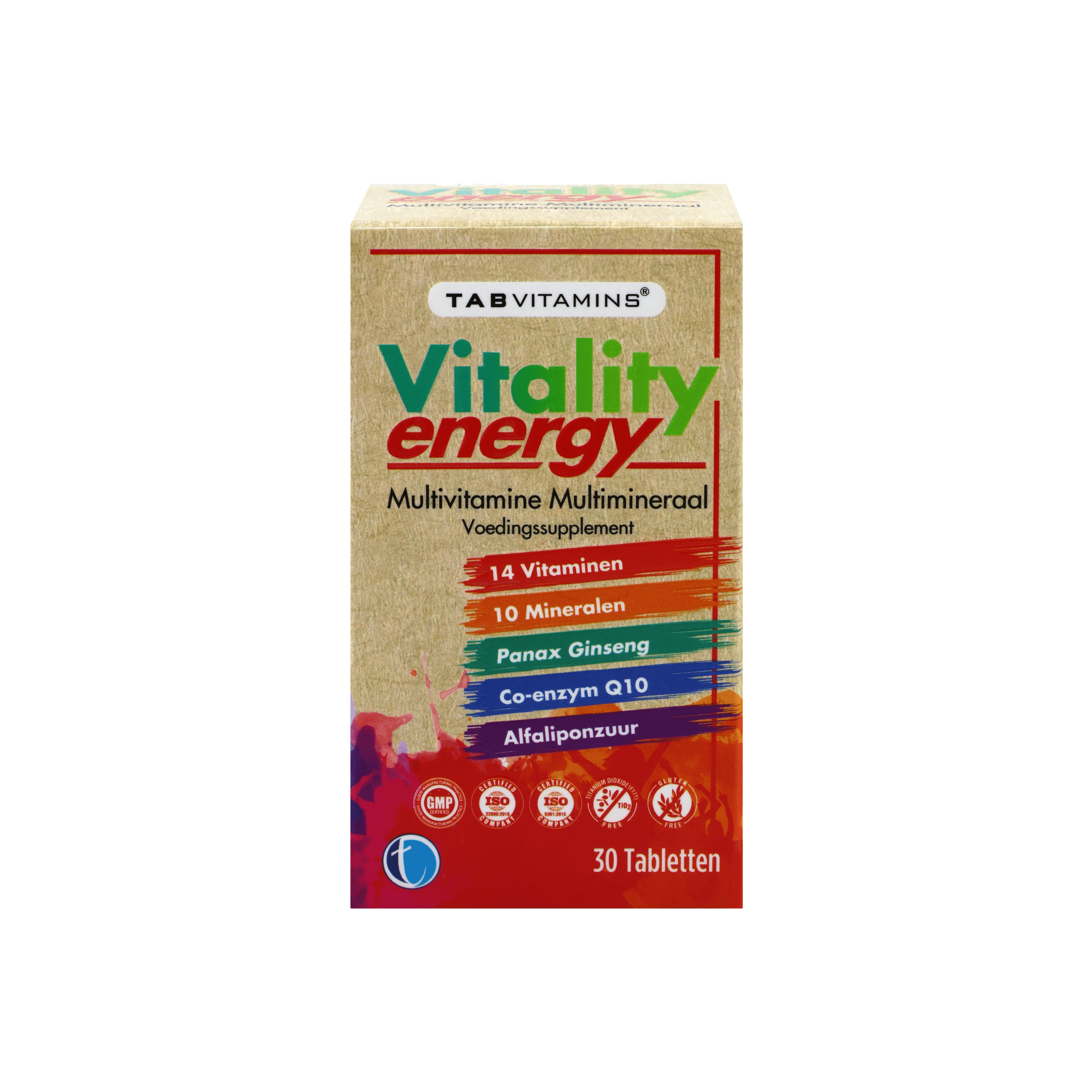 TAB Vitamins Vitality Energy | Multivitamin & Multimineral Supplement - TAB Vitamins