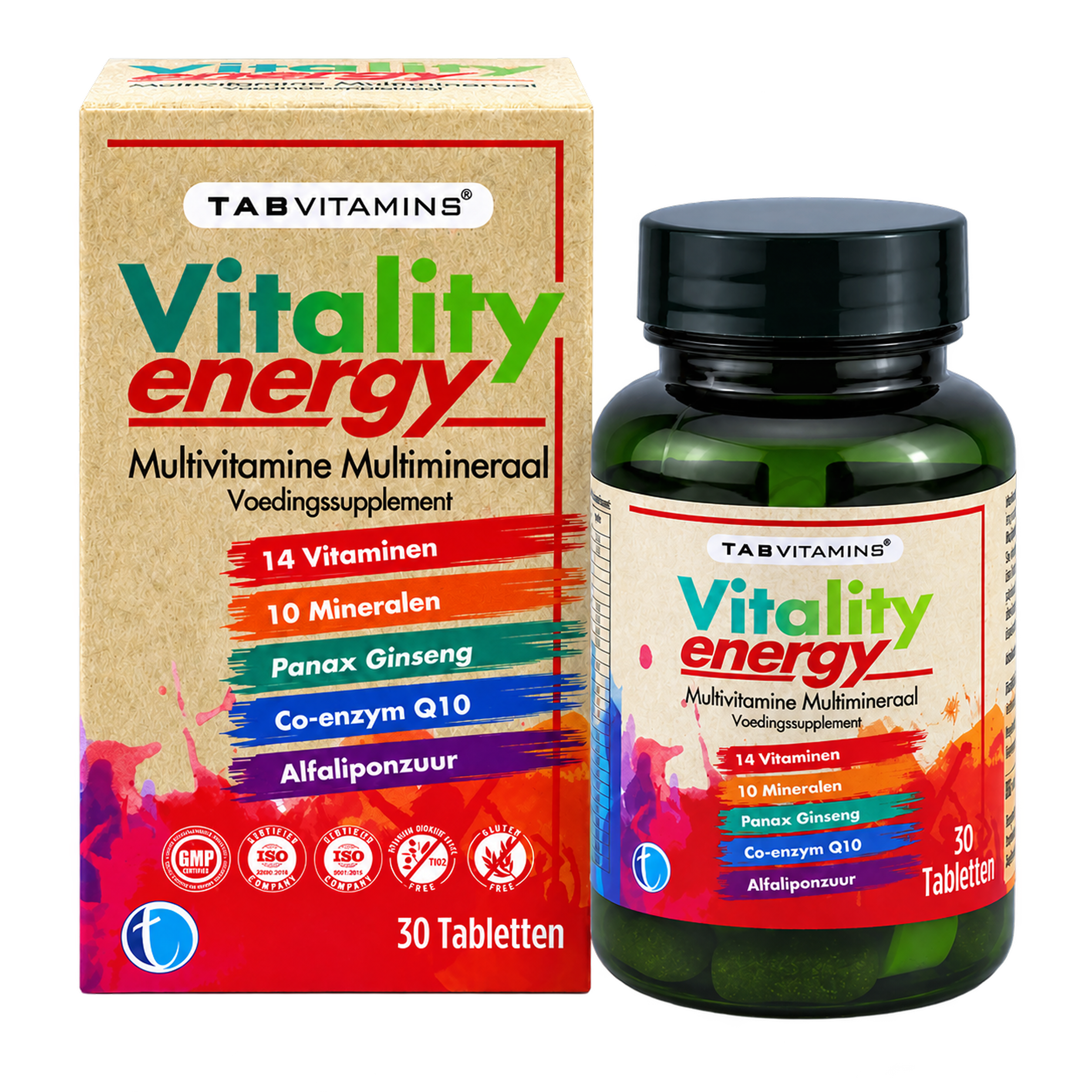 TAB Vitamins Vitality Energy | Multivitamin & Multimineral Supplement - TAB Vitamins